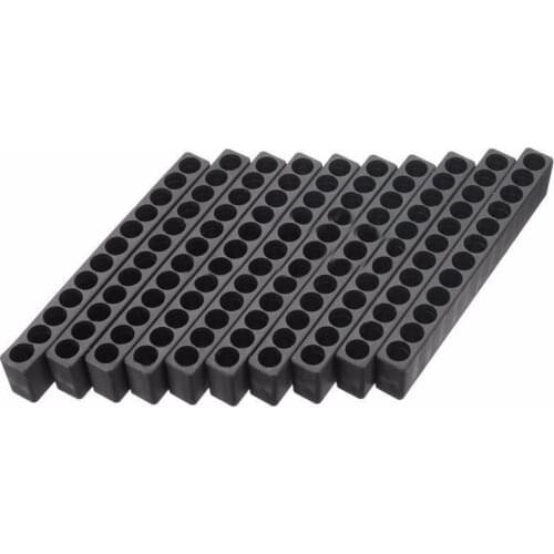 Screwdriver Hole 10PCS 12 Holes Hex Shank Storage Screwdriver Head Bit Holder Holding Plastic Head Storage Case Tool