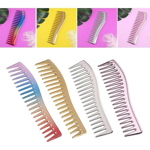 Wide Tooth Shark Plastic Comb Detangler Curly Hair Salon Hairdressing Comb Massage For Hair Styling Tool for Curl Hair