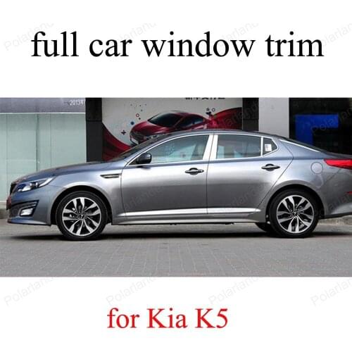 Stainless Steel full Window Trim Car Cover For K-ia K5 Accessories car styling with column