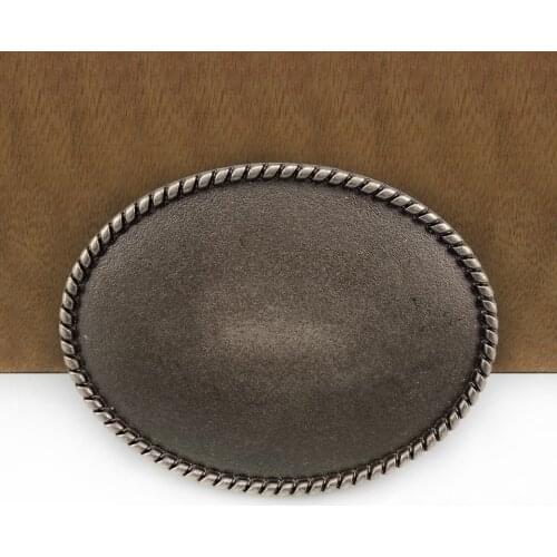 BuckleClub wholesale retro zinc alloy OVAL blank DIY belt buckle western jeans gift belt buckle FP-03741 for 4cm width belt