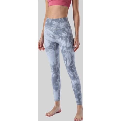Sexy Women Sports Pants Tights High Waist Yoga Leggings Fitness Clothing Gym Activewear Tie Dye High Quality Trousers Abdomen
