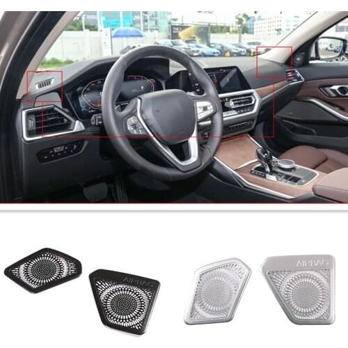Dashboard Air Condition AC Outlet Vent Frame Molding Cover Kit Trim Fit For BMW 3 Series G20 G28 2019-2020