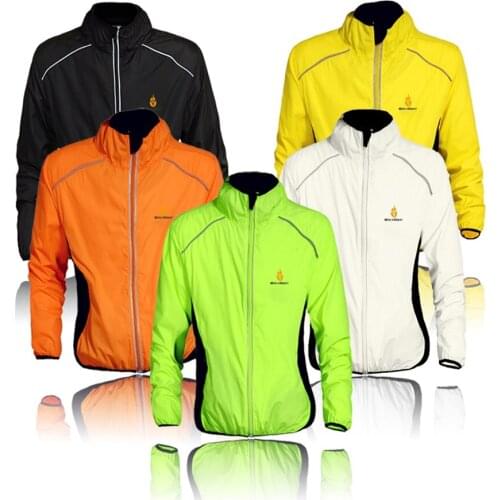 Reflective Breathable Cycling Jackets Men Women Riding Waterproof Cycle Clothing Bike Long Sleeve Jerseys Sleeveless Vest Windco
