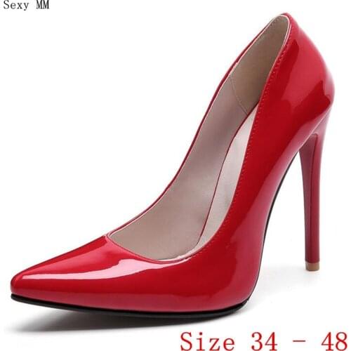 High Heels Women Pumps High Heel Shoes Stiletto Woman Party Wedding Shoes Kitten Heels Plus Size 34 - 48