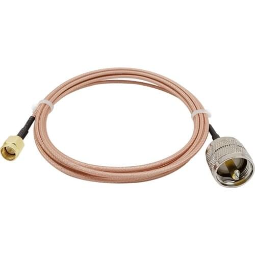 RF RG316 SMA Male to UHF Male SO239 PL-259 Connector Digital UHF Jumper Cable for Yaesu Kenwood ICOM Antenna Analyzer