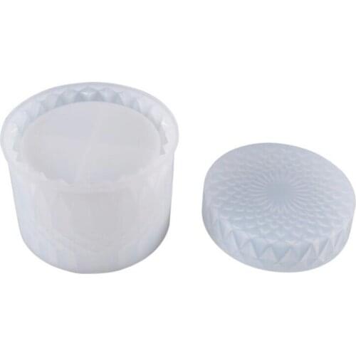 1 Set Round Storage Box Casting Silicone Mould DIY Crafts Container Case Jewelry Decorations Crystal Epoxy Resin Mold