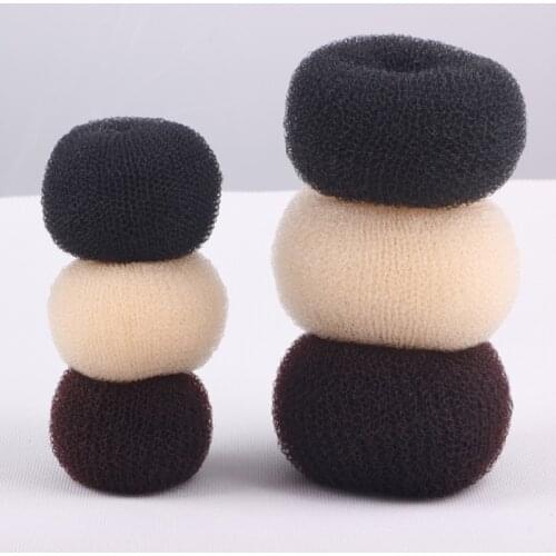 3 Colors Donut Hair Bun Flower Bud Head Ball Head Braided Hair Tool Multi-Size Plate Hair Hair Accessories