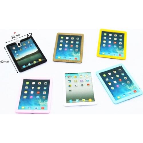 5PCS /lot 1:6/1:12 Scale Mini ipadE Dollhouse Miniature Toy Doll Food Kitchen Living Room Accessories