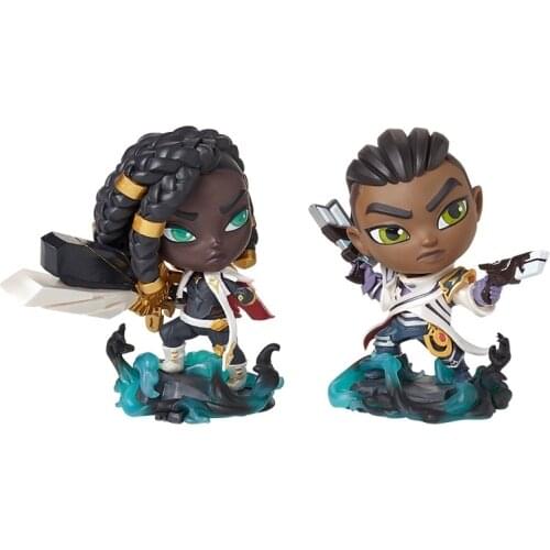 Anime Game Lol League of Legends Lucian Senna Anime Dolls Figures Collectibles Pvc Model Toys Ornaments Cute Cartoon Doll