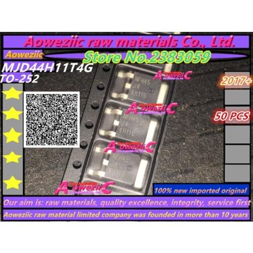 Aoweziic 2017+ 100% new imported original MJD44H11T4G MJD44H11 44H11 4H11G TO-252 Bipolar transistor