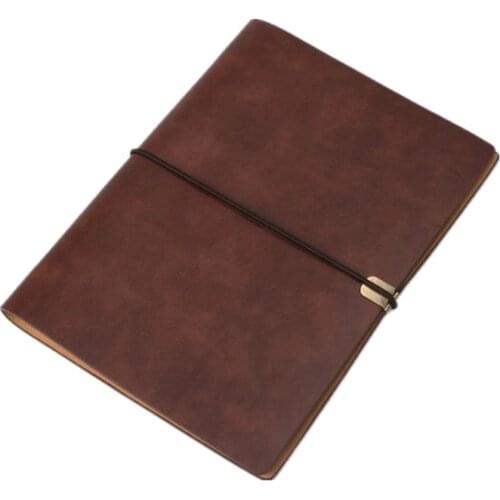 Pu Leather Note Book Cover Spiral Notebook A5 Planner Organizer Notebook Travel Journal Diary 6 Ring Binder Stationery T8DB
