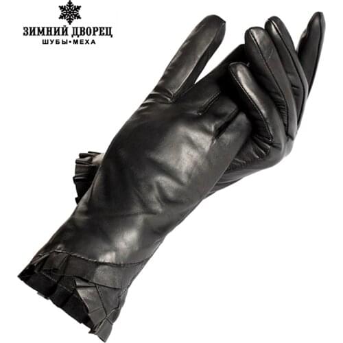 Black women,Genuine Leather,Cotton lining,Adult,Winter femaIe,Women warm ,Free shipping