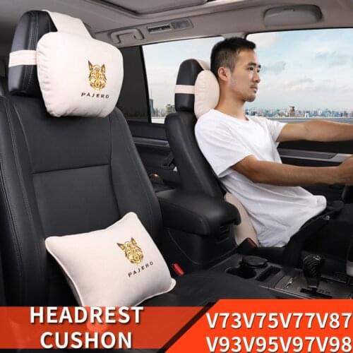 For Mitsubishi Pajero accessories Seat Neck Headrest Back cushion pillow Pajero Pinin io Full Montero v73v75v77v87v9395v97v98