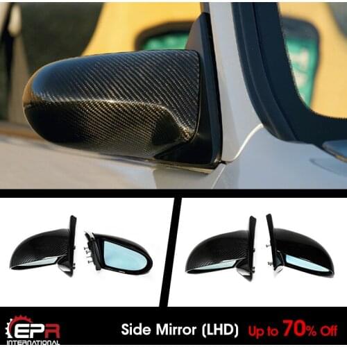 For Honda 94-01 Integra DC2 Type-R SPON Style Carbon Glossy Side Mirror left hand drive