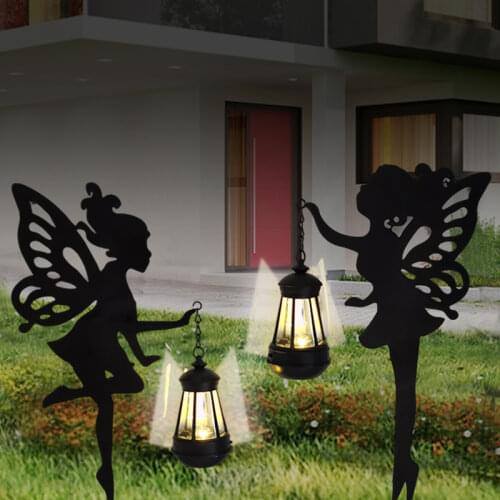 2pcs LED Solar Lamp Outdoor Fairy Lantern Light Waterproof Garden Landscape Lawn Stakes Lamps For Country House Yard Decoration