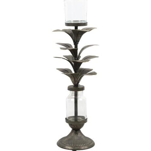 Lucky Art Eskıtme Metal Candle holder 41 cm