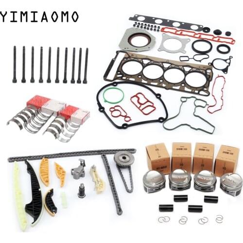 New 06H 107 065 CP 1.8T Oversized Engine Overhaul Set 23mm Piston Gaskets Seals For Audi A4 A5 TT VW CC Passat B7 Sharan Skoda