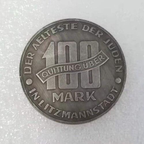 1943 German Mark Brass Silver Plated Commemorative Collectible Coin Gift Lucky Challenge Coin