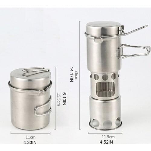 Portable Mini Camping Folding Windproof Stove Outdoor Barbecue Cookware Round Hotplate Furnace Wood Burner Cook Heater