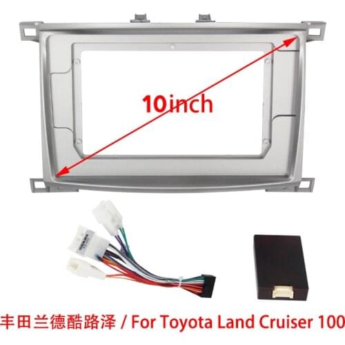 10-inch 2din car radio dashboard For TOYOTA Land Cruiser 100 stereo panel for mounting car panel dual Din DVD frame