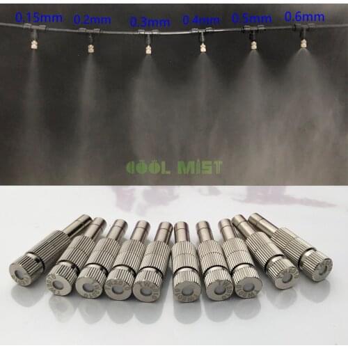 S177 Low Pressure 0.15-0.6mm Slip Lock Quick Connect 6mm Garden Hose Water Fog Sprayer 1pcs