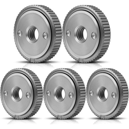 5PCS Self-locking Pressure Plate M14 50mmThread Replacement Quick-release Nut Clamping For Diamond Cutting Disks Grinding Wheel
