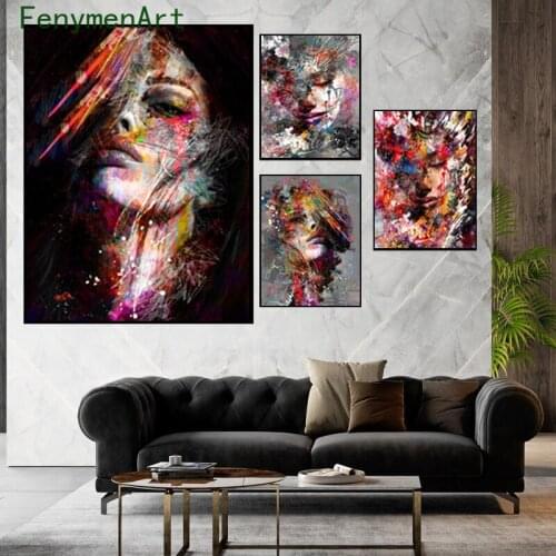 Modern Graffiti Art Girl Canvas Paintings Abstract Colorful Woman Posters And Prints Nordic Wall Art Picture For Room Home Decor