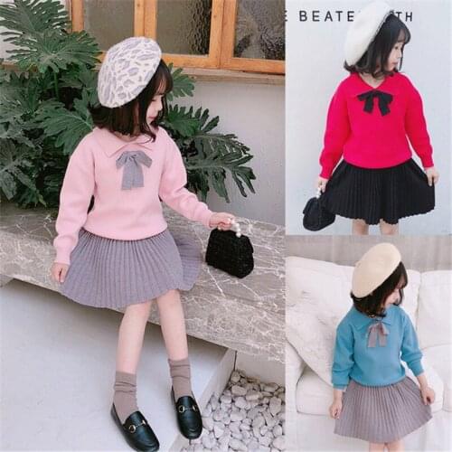 3 4 5 6 7 Y Girls Sweaters Fashion School Toddler Baby Sweaters Kids Clothing Knitting Outwear Jackets For Girls Spring Autumn