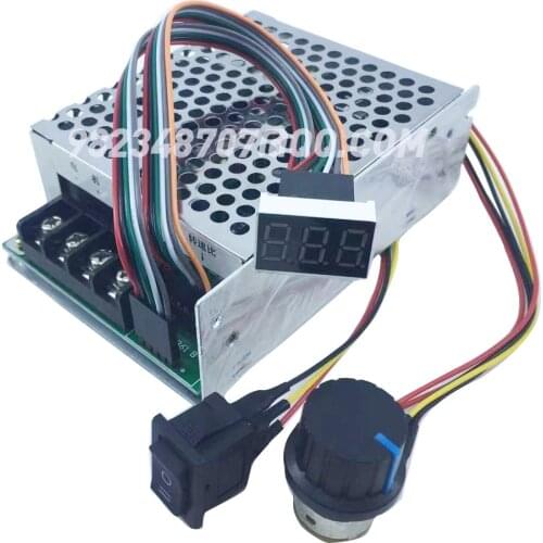 40A two-way DC motor speed controller forward and reverse digital display tachometer 0~100% adjustable input 12V24V36