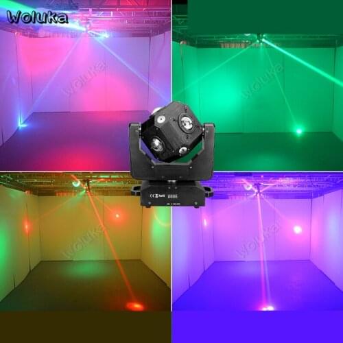Magic Square Type Moving Head Beam LED Disco Ball Light Stepless Rotating Dyeing Stage Lights Rubiks Cube Dice Shape CD50 W01