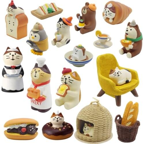 Japan kawaii cartoon mascot animals cat dog winter family party restaurant dinner afternoon tea bakery cake coffee shop figures