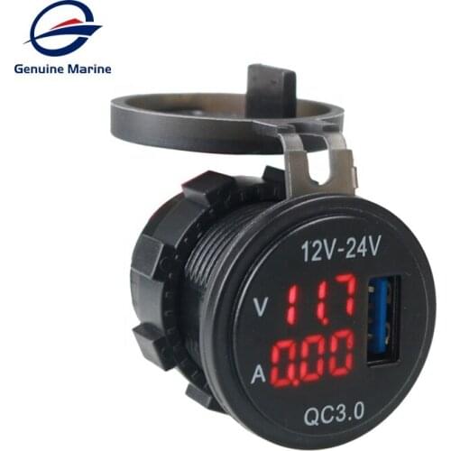 Car Motorcycle Cigarette Lighter USB Charger 12V-24V Car Boat Motorcycle Cigarette Lighter Sockets Power Plug Outlet LED