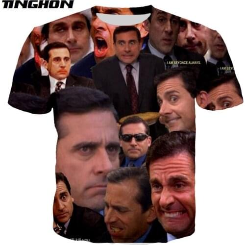 XS-7XL Many Faces Of Michael Scott cute shirts tee shirt funny fashion summer shirts cool shirt men women unisex casual top 08