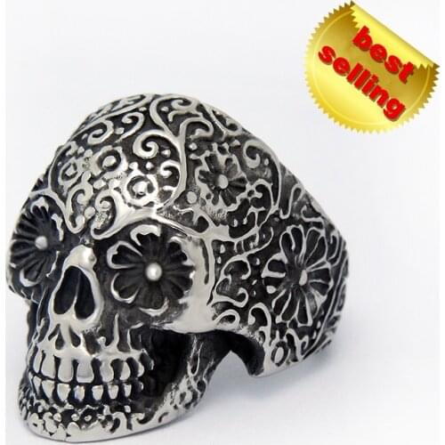 Wholesale New Vintage Skull Rings Gold Silver Color Animal Promise Rings For Women Girl World Of Warcraft Aros Overwatch