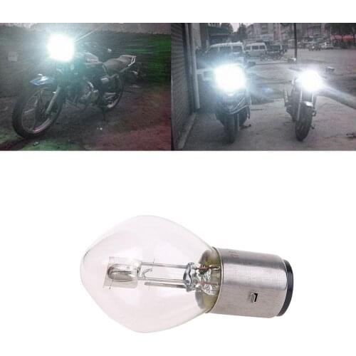 1pcs New Motorcycle 12V 35W 10A B35 BA20D Headlight Bulb For ATV Moped Scooter Glass