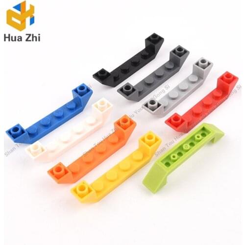 "Building Blocks Parts 52501 10PCS Slope Inverted 45degrees 6 x 1 Double with 1 x 4 Cutout LEGOING MOCS Education"