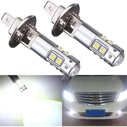 2 X H1 50W CREE Chip LED DC12V White 6000K Car Driving DRL Fog Lamp Light Bulbs