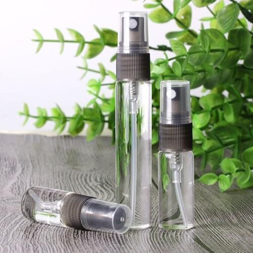 3ml 5ml 10ml Transparent Glass Perfume Bottle Portable Travel Perfume Atomizer Spray Bottle Cosmetic Container F20172256