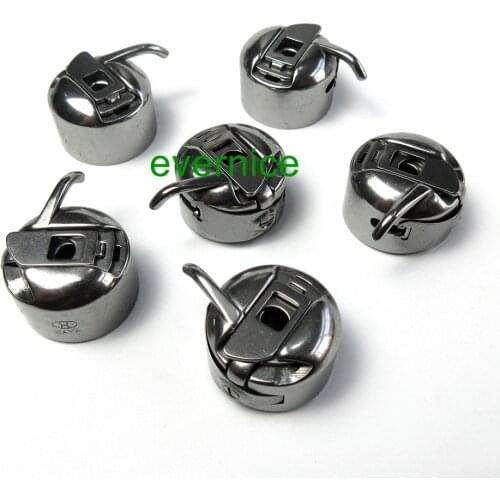6 PCS Bobbin Case for SINGER 15 class Elna Kenmore Brother Bernina