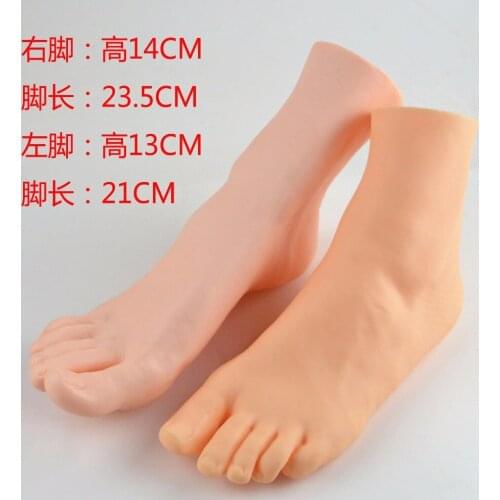 Free shipping! 2pc/bag New Womans Lifelike Foot Mannequin With Skin Color Display For Shows Sock