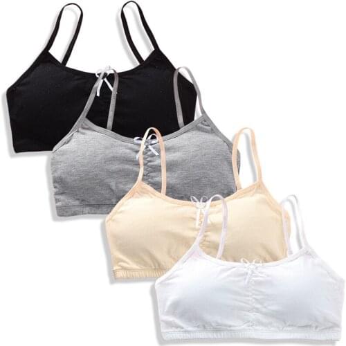 Sling girl bra development period student cotton vest underwear thin belt summer no steel ring comfortable sports underwear
