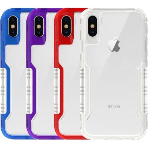 50PCS For iPhone 6 7 8 X XR XS Max Case 3in1 Clear Hybrid Soft TPU Hard PC Back Defender Cover For Samsung Note 9 S8 S9 Free DHL