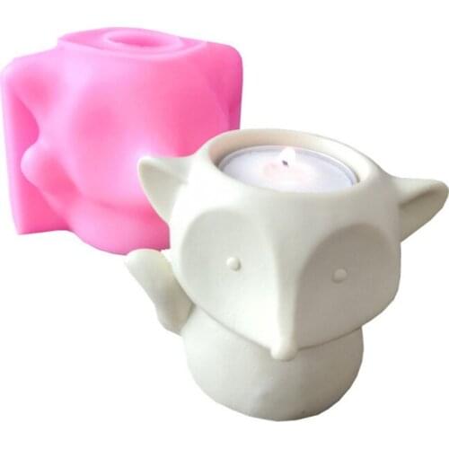 Fox Silicone Candle Mold Cake Making Creative Molds for Wax Chocolate 3d Animal Fondant Molds M175