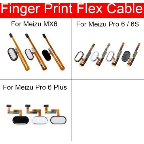 Home Button Flex Ribbon Cable For Meizu Pro 6 6s Plus Menu Key Fingerprint Recognition Sensor Flex Cable Replacement Parts
