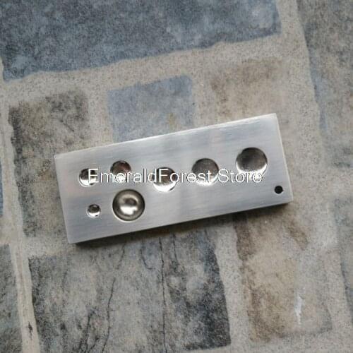 Use of Metal Platform 5 mm to 14 mm Metal Platform for Rivet Foot Nail of Leather Carving Tool