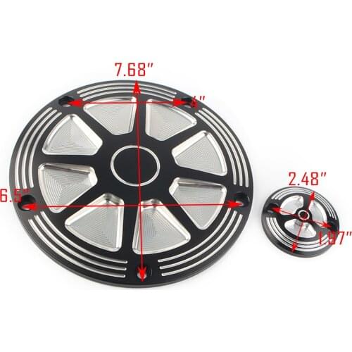 Motorcycle Burst Derby Timing Timer Cover For Harley Electra Glide Road King FLHR 2014 2015 2016 2017 2018 CNC Aluminum