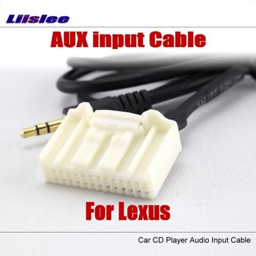 Liislee For Lexus Original Plugs To AUX Adapter 3.5mm Connector Car Audio Media Cable Data Music Wire