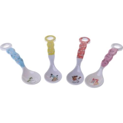 Baby Spoon Newborn Feeding Food Cutlery Spoons Infant Food Grade Durable Dishes Safe Non Slip Random Color special design