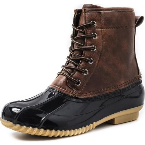 New Womens Foreign Trade Rain Boots Outdoor Duck Hunting Shoes Female Chef Boots European and American Style Tendon Boots 35-42