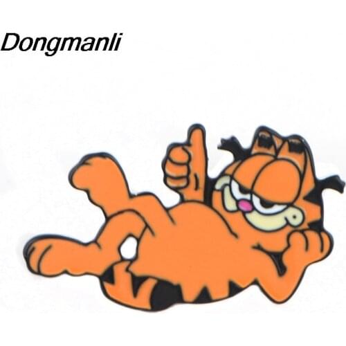 P4091 Dongmanli Cats Jewelry Metal Enamel Pins and Brooches for Women Fashion Lapel Pin Backpack Bags Badge Gifts